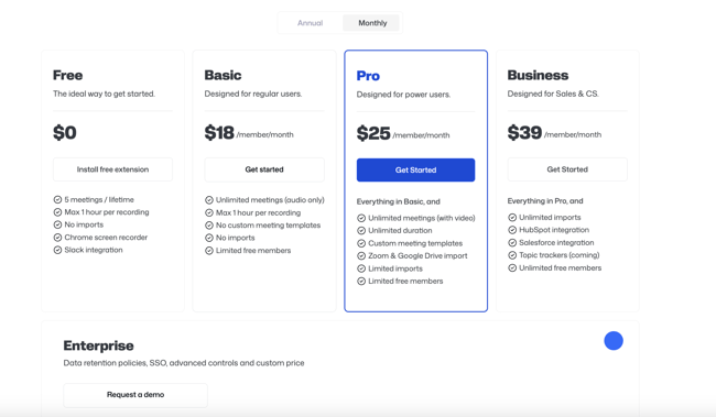 bluedot pricing-1
