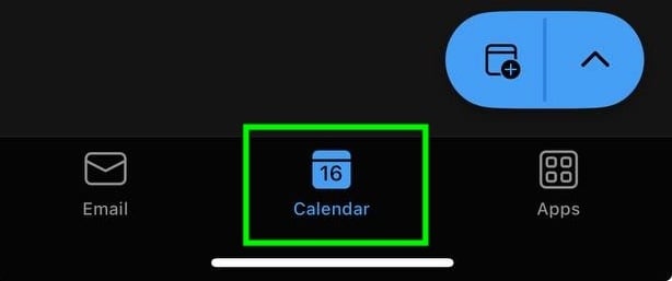calendar icon iphone app click