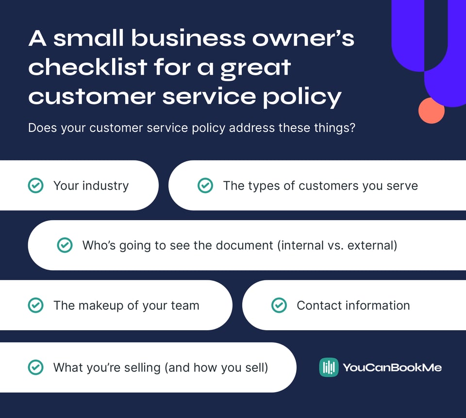 customer service policy checklist