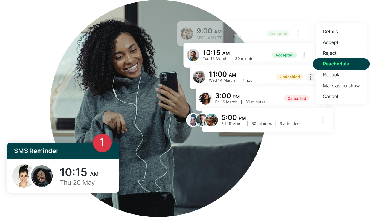 easily reschedule with online scheduling software for small businesses