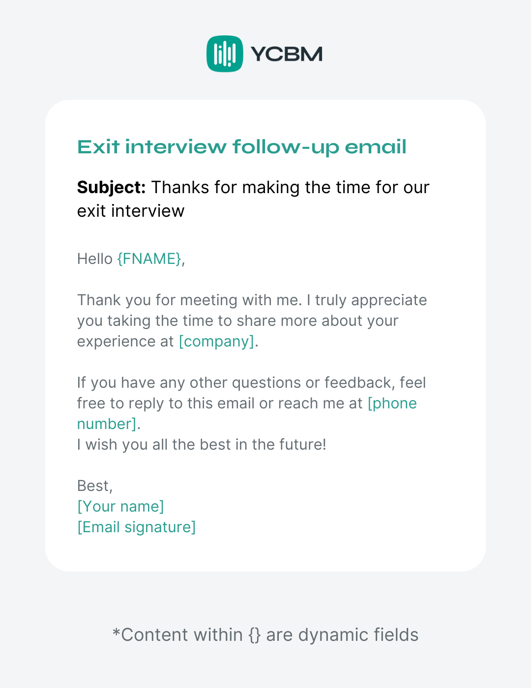 exit interview follow-up email