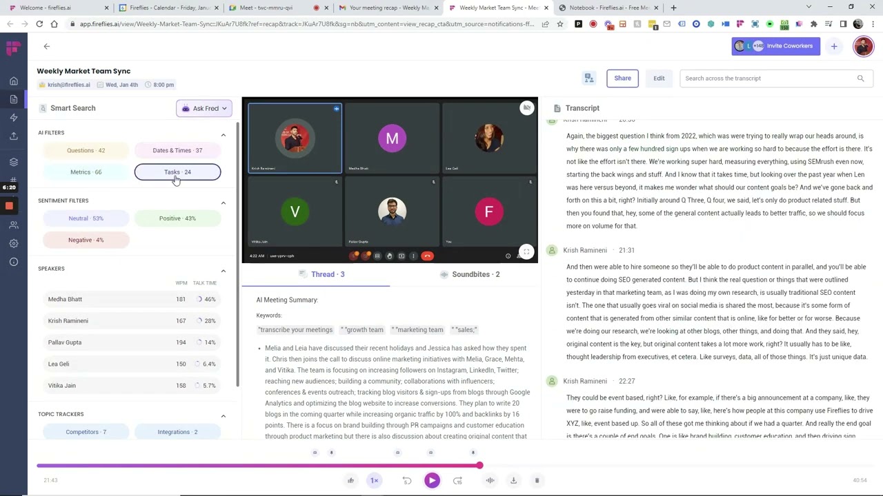fireflies ai note taker