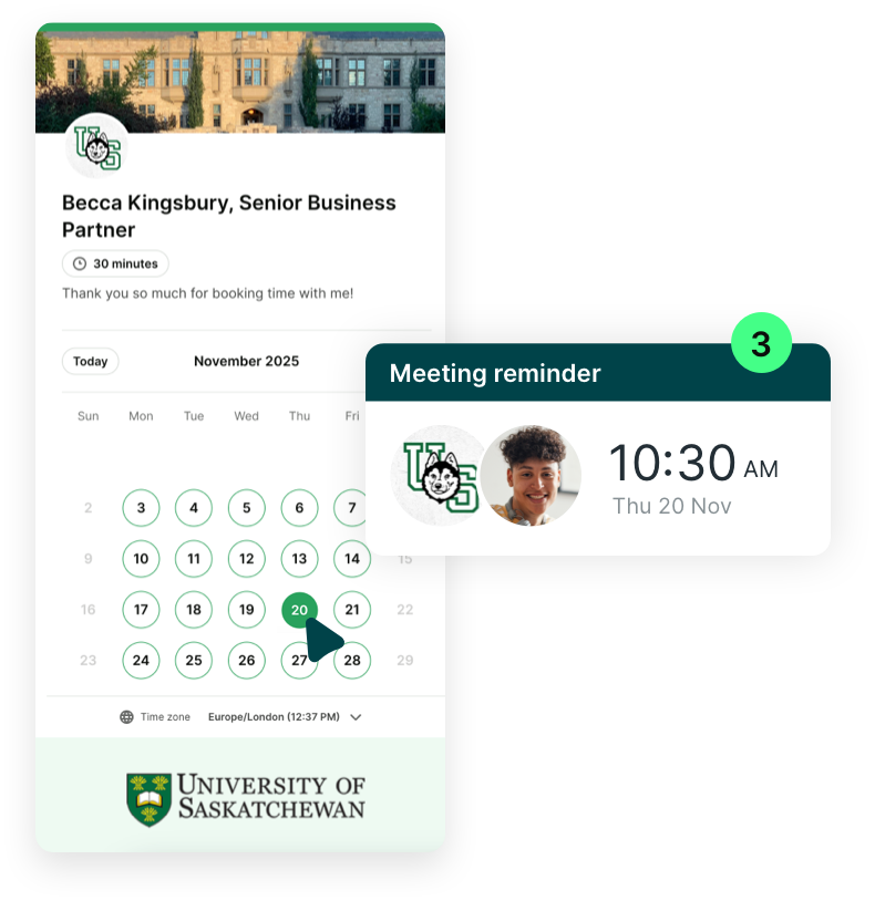 Manage in person meetings